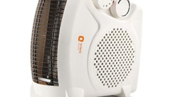 Orient Electric Areva Portable Room Heater | 2000W | Two Heating Modes | Advanced Overheat Protection | Horizontal & Vertical Mount | 1-Year Replacement Warranty By Orient | White