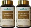 Neuherbs Ashwagandha 1000 Plus – Pure Herbs Extract For General Wellness(2 X 60 Tablets)
