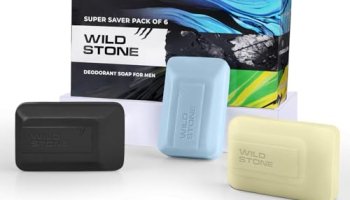 Wild Stone Citrus Burst, Icy Fresh & Charcoal Cleanse Soaps For Bath, (Pack Of 6, 100Gm Each) | Refreshing Bathing Soap With Fragrance & Freshness – Tan Removal, Skin Brightening, Instant Glow