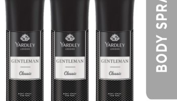 Yardley London Gentleman Classic With Woody Fougere Notes Body Deodorant Spray  –  For Men(660 Ml, Pack Of 3)