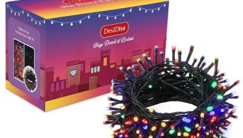 Desidiya ® Plastic 12 Meter Led Decorative String Fairy Rice Lights For Home Decoration Indoor And Outdoor Decoration Lights, Festival, Party, Garden, Wedding (Multicolor)(Pack Of 1)