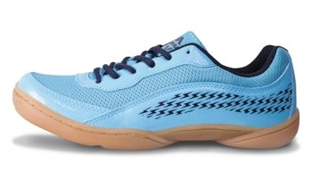 Nivia Flash 2.0 Badminton Shoes For Men, Pvc Synthetic Leather & Mesh Upper, Duo‑Foam Midsole, Non‑Marking Herringbone Round Sole (Blue), Uk11