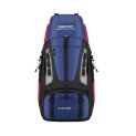 Gear Adventure 75L Extra Large Water Resistant Rucksack/Travel Bag/For Men & Women(Navy – Red)