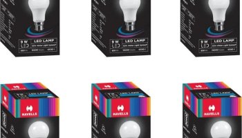 Havells 9 W Basic Standard B22 Led Bulb(White, Pack Of 6)