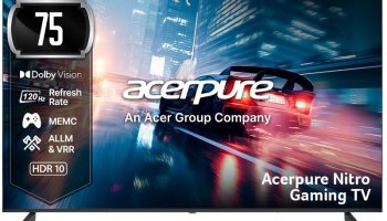 Acerpure Nitro 189.2 Cm (75 Inch) Qled Ultra Hd (4K) Smart Google Tv With 120 Hz Gtv 5.0 |Android 14 |Dolby Vision & Dolby Atmos|50W Sound|Tuner|Wi-Fi Direct|Allm |Vrr|Memc|Karaoke|Ai|Gaming |Wall Mount(Ap75Ug75Pnto5)