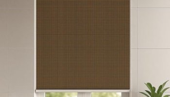 Amazon Basics Outdoor Hdpe Corded Roller Blind Air Flow Design, And Light Filtering For Balcony Shade – (4 Ft W X 9 Ft H Cm, Tan)