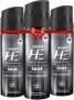 He Sage Deodorant Spray  –  For Men(360 Ml, Pack Of 3)