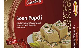 Chheda’S – Elaichi Soan Papdi – Flaky Sweets Indian Soanpapdi, Ready To Eat Indian Dessert- 400 Gm – Pack Of 1