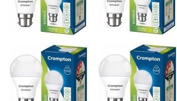 Crompton 9 W Basic Standard B22 Led Bulb(White, Pack Of 4)