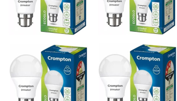 Crompton 9 W Basic Standard B22 Led Bulb(White, Pack Of 4)