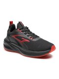 Action | Runner-119 | Stylish | Breathable | Comfortable | Durable | Sports | Lace Ups | Running Shoes | For Men | Black-Red | 7