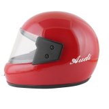 Sage Square Audi Full Face Clear Visor Helmet | Isi Certified | High Standard Safety | Extra Comfort & Stylish (Small, Red Glossy)