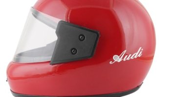 Sage Square Audi Full Face Clear Visor Helmet | Isi Certified | High Standard Safety | Extra Comfort & Stylish (Small, Red Glossy)