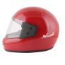 Sage Square Audi Full Face Clear Visor Helmet | Isi Certified | High Standard Safety | Extra Comfort & Stylish (Small, Red Glossy)