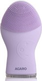 Agaro 33537 Cm2107 Sonic Facial Cleansing Massager & Brush, Hygienic Soft Silicone Massager(Purple)