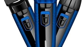 Veentus Male Professionals Design 3 In 1 Perfect Shaver, Hair Clipper And Nose Trimmer Rechargeable Beard And Moustaches Hair Machine And Trimming With Cord And Without Cordless Use., Blue