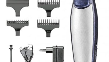 Veentus Trimmer Men For Private Parts | Rechargeable Beard Trimmer, Hair Cutting Machine, Mustache & Body Groomer, Corded & Cordless Full Body Trimmer For Man, Silver