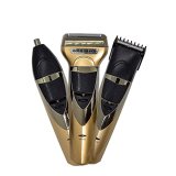 Veentus Men Professionals Design 3 In 1 Perfect Shaver, Hair Clipper And Nose Trimmer Rechargeable Beard And Moustaches Hair Machine And Trimming With Cord And Without Cordless Use., Gold