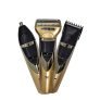Veentus Men Professionals Design 3 In 1 Perfect Shaver, Hair Clipper And Nose Trimmer Rechargeable Beard And Moustaches Hair Machine And Trimming With Cord And Without Cordless Use., Gold