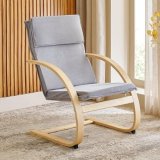 Home Centre Paulo Fabric Accent Chair – Grey