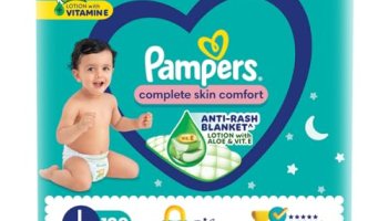 Pampers Complete Skin Comfort | Pant Style Diaper Large, 128 Count| Anti Rash With 100% Protection From Leakage Upto 12 Hrs