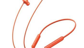 Realme Buds Wireless 5 Lite In Ear Bluetooth Neckband With 12.4 Mm Dynamic Bass Boost Driver,Upto 35 Hours Playback,45Ms Low Latency,Ip55 Dust & Water Resistant, Bluetooth V5.4 (Cyber Orange)