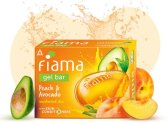 Fiama Peach & Avocado Soap Gel Bathing Bar With Skin Conditioners For Moisturized Skin(3 X 125.33 G)