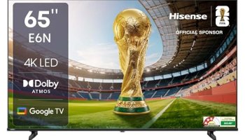 Hisense 164 Cm (65 Inches) E6N Series 4K Ultra Hd Smart Led Google Tv 65E6N (Black)