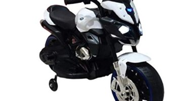 Brunte Rmf Himalyan Rechargeable Battery Operated Ride-On Bike For Kids (White)