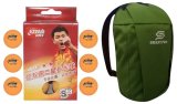 Dhs Tt Ball S-S1840By 2 Star Y Supermarket (6 Pcs Box) 30 Pcs With Smart Pro Tt Special Cover Speed Green