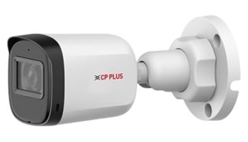 Cp Plus 2.4Mp Ir Wired Bullet Outdoor Camera Cp-Urc-Tc24Pl3 Compatible With Dvr Only | 3.6Mm Lens | 30 Meter Black & White Night Vision | Ip67 | Analog Hd Cctv Camera, White