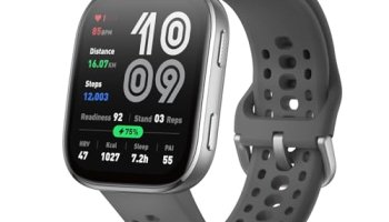 Amazfit Bip 6 Smart Watch 46Mm, 14 Day Battery, 1.97″ Amoled Display, Gps & Free Maps, Ai, Bluetooth Call & Text, Health, Fitness & Sleep Tracker, 140+ Workout Modes, 5 Atm Water-Resistance, Charcoal