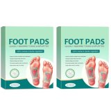 Pelirone (Pack Of 2) Herbal And Gentle Ingredient Foot Pads (20 Pieces), Natural Ingredients For Sleep Aid, Pain Relief, Toxin Removal With Bamboo Vinegar Detoxification And Acupoint Micro-Massage Technology