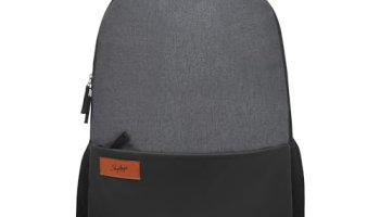 Skybags Evo 3 Compartment Laptop Backpack Black & Grey, 18 Liter