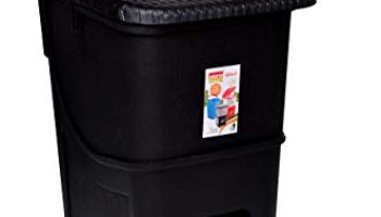 Aristo Black 12 Ltr Plastic Pedal Garbage Waste Dustbin