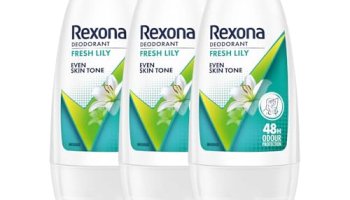 Rexona Fresh Lily Underarm Roll-On Deodorant For Women | Even Skin Tone | 48H Odour Protection | 50Ml (Combo Of 3)