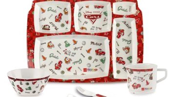 Cello Kidzbee Pentameal Pixar Car Melamine Meal Set For Kids, Set Of 5, Red | Bpa Free And Food-Grade Material | Attractive And Kidfriendly Designs | Break Resistant & Durable Set