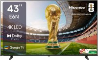 Hisense E6N 108 Cm (43 Inch) Ultra Hd (4K) Led Smart Google Tv With Dolby Vision Atmos, Dts Virtual X And 4K Ai Upscaler(43E6N)