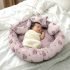 Staranddaisy Cotton Baby Bed Sized Bedding Set(Check Print, Bedding Set With 1 Cushioned Mattress, 2 Side & 1 Head Pillow)