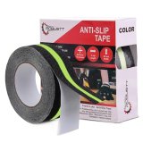 Robustt Anti Skid/Antislip 5Mtr(Guaranteed) X50Mm (Pack Of 10) Neon Fall Resistant With Pet Material And Solvent Acrylic Adhesive Tape For Slippery Floors, Staircase, Ramps, Indoor, Outdoor Use