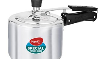Pigeon By Stovekraft 3 Litre Special Aluminium Inner Lid Non-Induction Base Pressure Cooker (Silver) Bis Certified