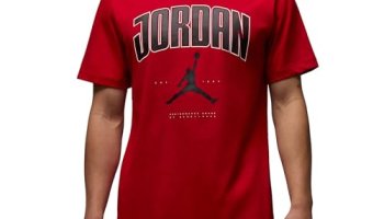 Nike Men’S Regular Fit T-Shirt (Hq0009-687_Gym Red Black