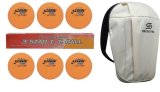 Dhs Tt Ball 40Mm 3 Star Orange (6 Pcs Box) 30 Pcs With Smart Pro Tt Special Cover Speed Beige