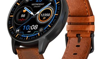 Vibez By Lifelong Emerald Men Smartwatch With Bluetooth Calling|Multiple Straps (Vbswm189, 1 Year Manufacturer Warranty, Black)