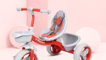 Xaipro Xr-100 Red Kids Tricycle 10 T (Inch) Road Cycle(Single Speed, Red, Grey, Rigid)