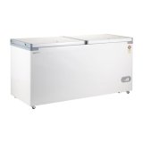Amazon Basics Double Door Deep Freezer | 5 Star Rated | Stabilizer-Free | Extended Cooling Retention | With Bottom Wheels, 526 L, White