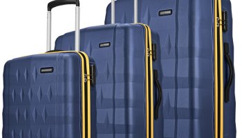 Aristocrat Comet Set Of 3 Trolley 56, 66, & 76Cm, Small+Medium+Large Hard Luggage, 8-Wheel Cabin & Check-In Set 8 Wheels – 30 Inch