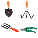 Spartan Gardening Tools Combo Of Pruner, Trowel Large, Fork And Cultivator (Multicolour, 4 Pieces)