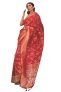Swornof Womens Kanjivaram Silk Saree With Zari Woven Saree With Blouse Piece (Red3)