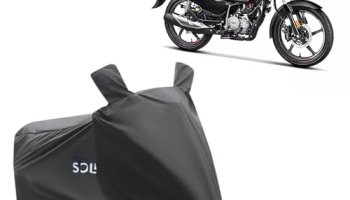 Amazon Brand – Solimo Bike Cover For Hero Splendor With Carry Bag | Dustproof | Uv Protection (Silver)